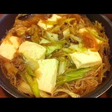 鍋で余った野菜の処理に！肉豆腐